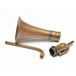 detail view of ear trumpet