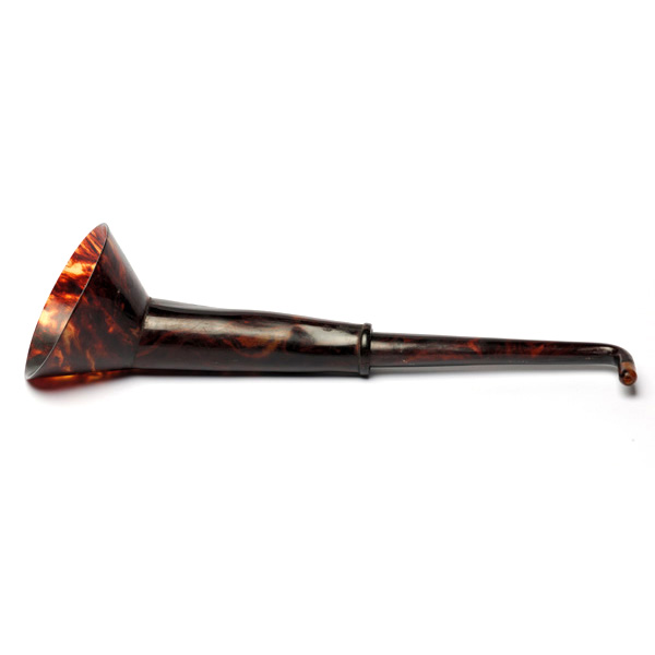 picture shows telescopic 2 pc ear trumpet @ EarTrumpets.com