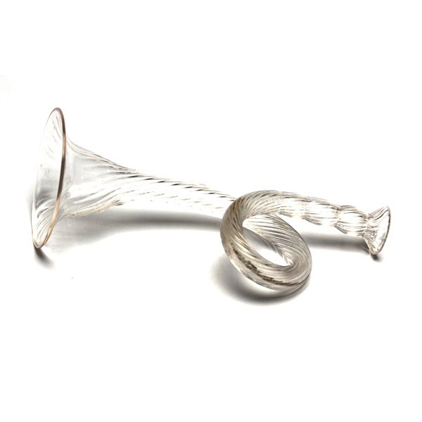 picture shows bugle ear trumpet @ EarTrumpets.com