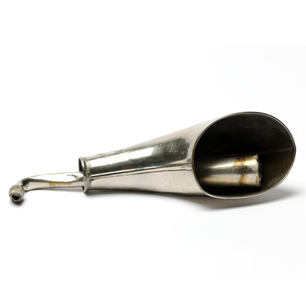 picture shows telescopic 2 pc ear trumpet @ EarTrumpets.com