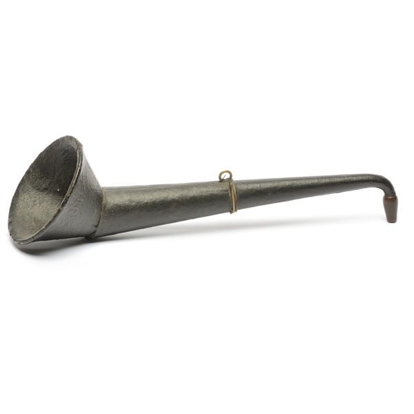 picture shows one piece ear trumpet @ EarTrumpets.com
